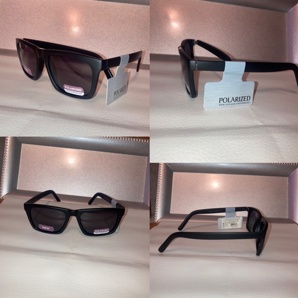 Target Retro Style Black Wayfarer Polarized Sunglasses - Picture 2 of 3